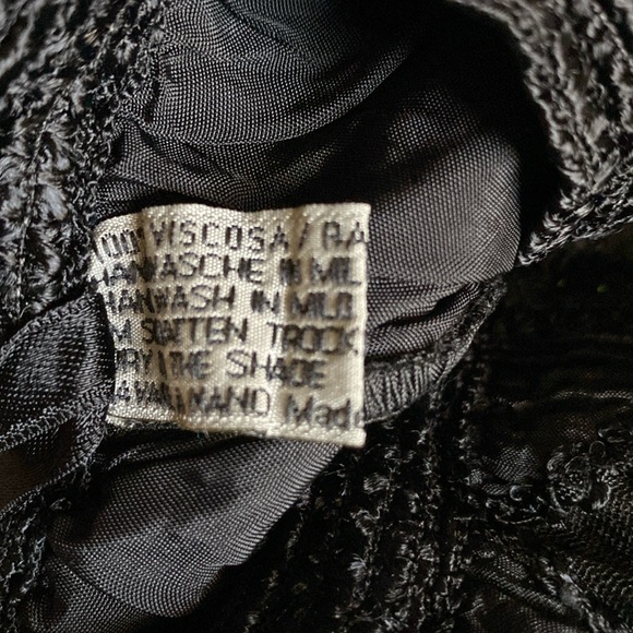 Vintage Deadstock 1980s-90s Black Whimsigoth Dark Fairy Lacy Skirt - Picture 8 of 8